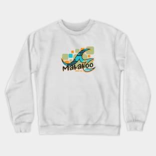 Makakoo Blue Wave Crewneck Sweatshirt